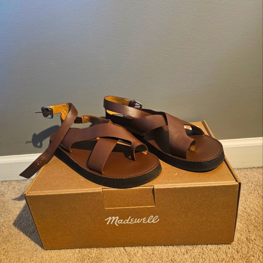 Madewell Brown Leather Sandals